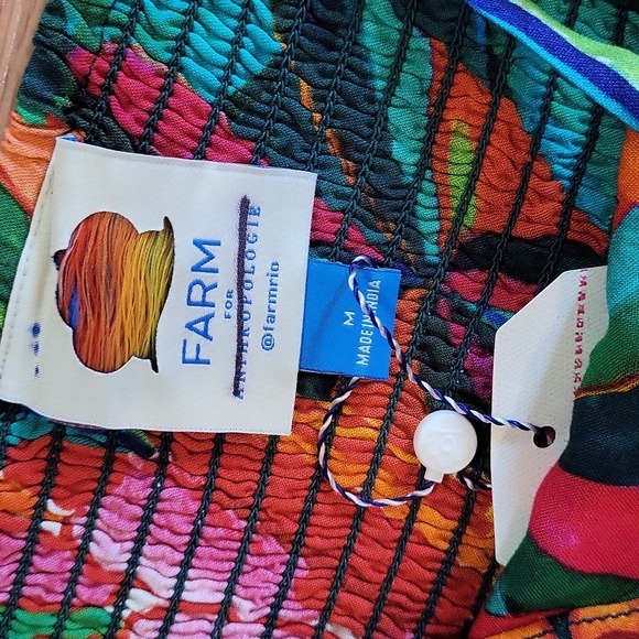 NWT Farm Rio x Anthropologie Cover Up Maxie Dress Size Medium - Picture 6 of 8